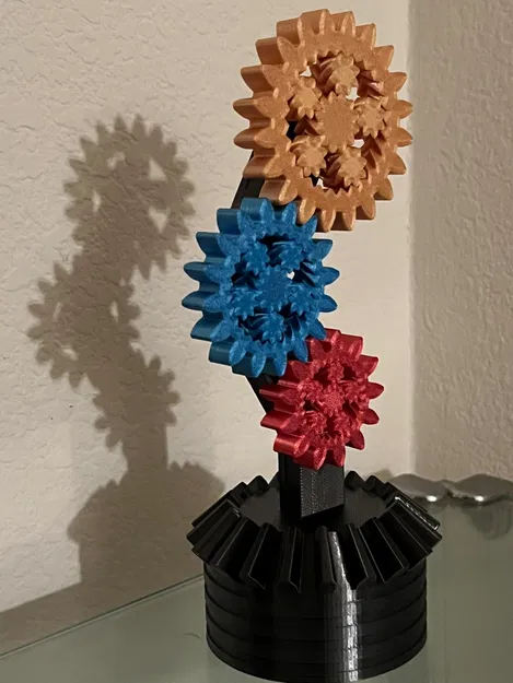 Cúp Vòng Quay STEM / Robot Làm Từ Bánh Răng Hành Tinh & Bánh Răng Thẳng - Image 2