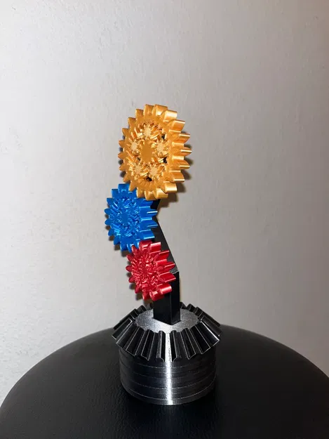 Cúp Vòng Quay STEM / Robot Làm Từ Bánh Răng Hành Tinh & Bánh Răng Thẳng - Image 3