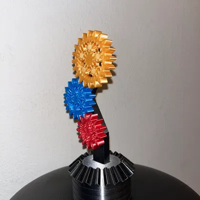 Cúp Vòng Quay STEM / Robot Làm Từ Bánh Răng Hành Tinh & Bánh Răng Thẳng