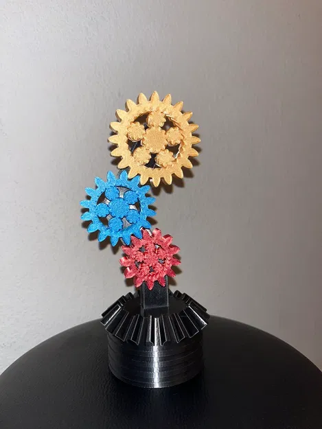 Cúp Vòng Quay STEM / Robot Làm Từ Bánh Răng Hành Tinh & Bánh Răng Thẳng - Image 6