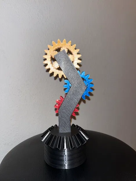 Cúp Vòng Quay STEM / Robot Làm Từ Bánh Răng Hành Tinh & Bánh Răng Thẳng - Image 7