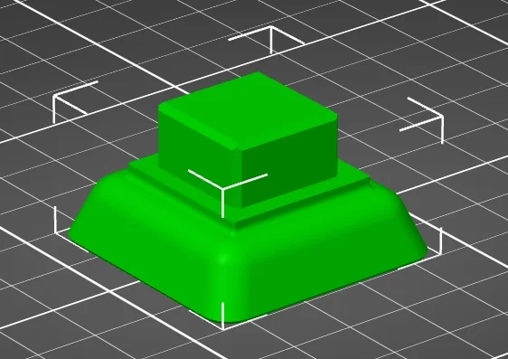 Chân đế ống vuông kích thước trong 20 x 20 mm