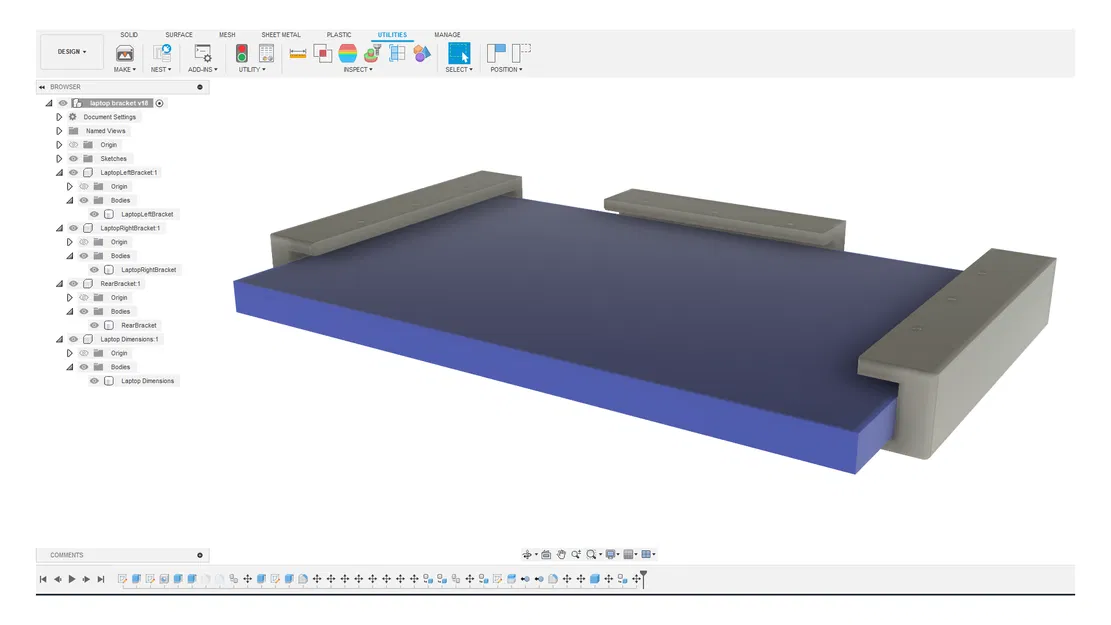 Giá đỡ laptop dưới bàn (không cần hỗ trợ) - Image 4