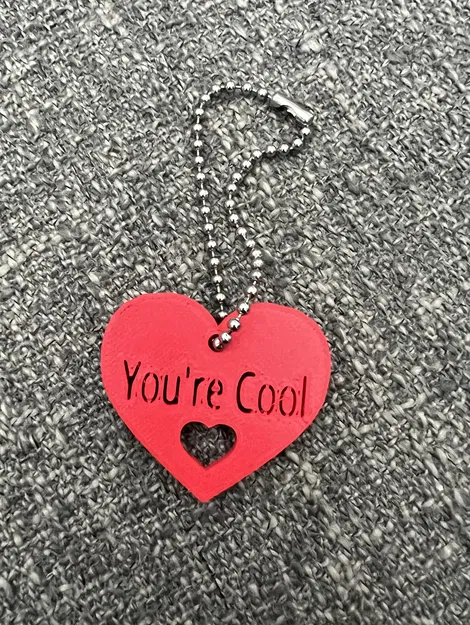 Trái Tim "Bạn Ngầu" - Móc Khóa/Vòng Cổ/Phụ Kiện Ba Lô - Image 1
