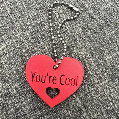 Trái Tim "Bạn Ngầu" - Móc Khóa/Vòng Cổ/Phụ Kiện Ba Lô
