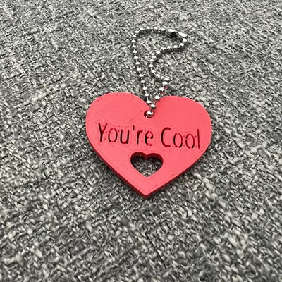 Trái Tim "Bạn Ngầu" - Móc Khóa/Vòng Cổ/Phụ Kiện Ba Lô