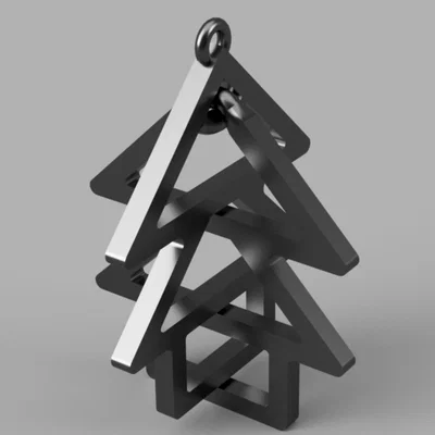 Móc khóa Giáng Sinh Cây Xoắn Nhau