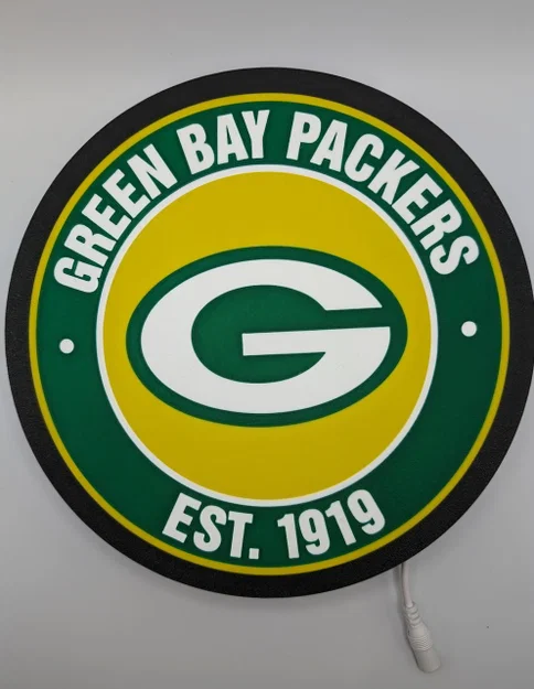 Hộp đèn tròn Green Bay Packers - Image 1