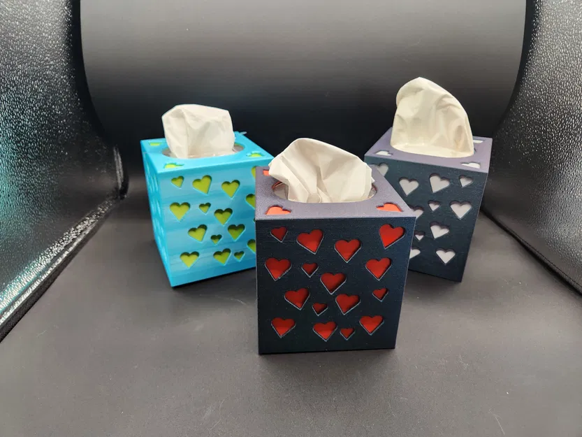 Vỏ Hộp Giấy Ăn Hình Trái Tim Valentine - Image 1