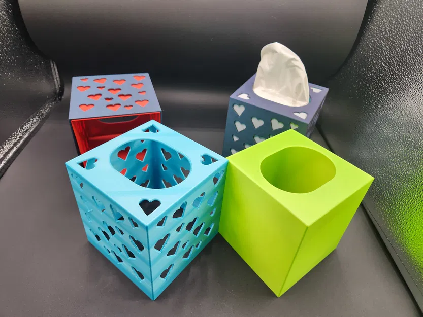 Vỏ Hộp Giấy Ăn Hình Trái Tim Valentine - Image 2