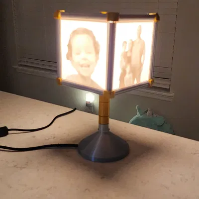 Chỉnh sửa Đèn Lithophane của Les Kaye (thiết kế vòng và cụm kẹp mới)