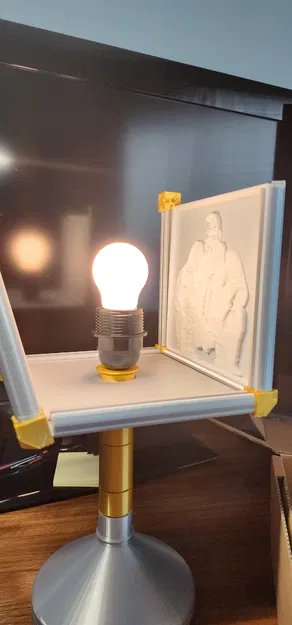 Chỉnh sửa Đèn Lithophane của Les Kaye (thiết kế vòng và cụm kẹp mới) - Image 5