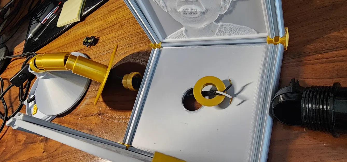 Chỉnh sửa Đèn Lithophane của Les Kaye (thiết kế vòng và cụm kẹp mới) - Image 16