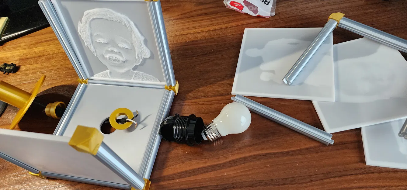 Chỉnh sửa Đèn Lithophane của Les Kaye (thiết kế vòng và cụm kẹp mới) - Image 22