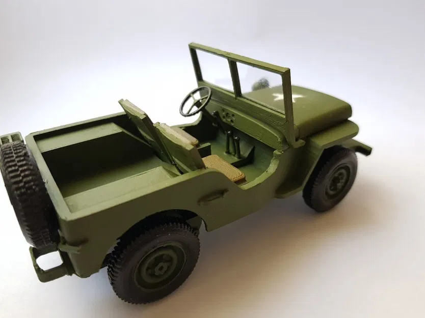 Xe Jeep Willys WW2 - Tỉ lệ 1/23 - Image 3