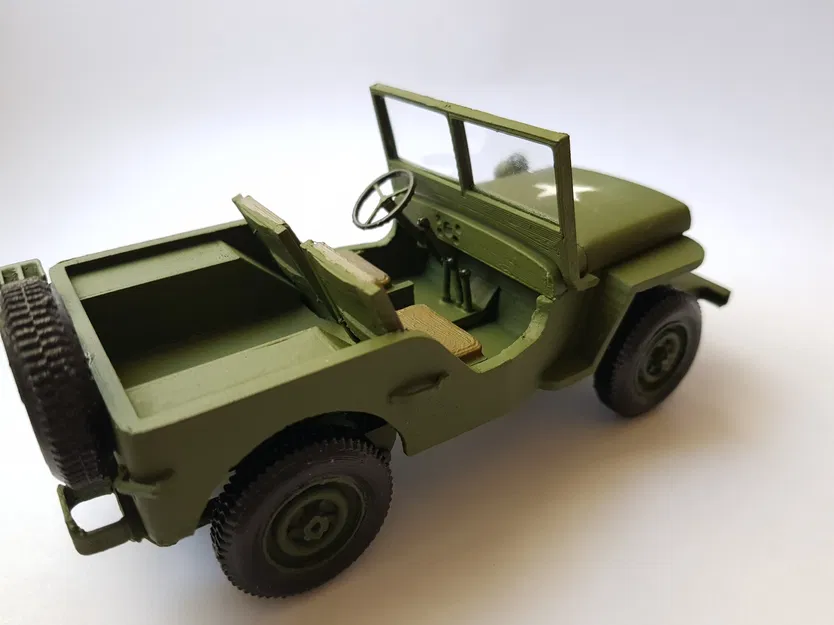 Xe Jeep Willys WW2 - Tỉ lệ 1/23 - Image 18