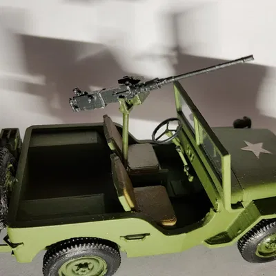 Súng máy M2 Browning (.50 BMG) Tỉ Lệ 1/23