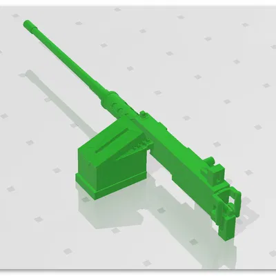 Súng máy M2 Browning (.50 BMG) Tỉ Lệ 1/23