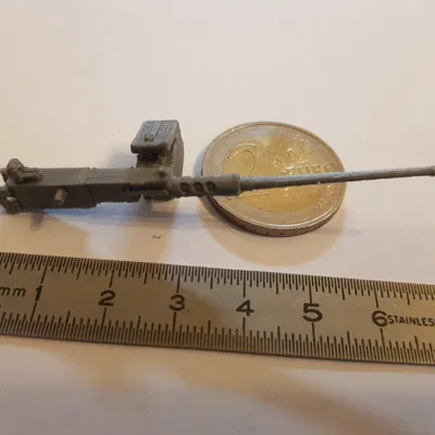 Súng máy M2 Browning (.50 BMG) Tỉ Lệ 1/23