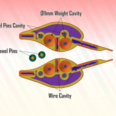 Mồi Lặn Sâu Tùy Chỉnh: Có Trọng Lượng và Lắp Ráp Dễ Dàng