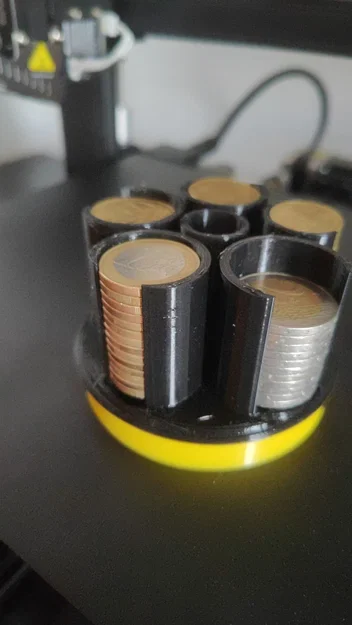 Hộp đựng tiền xu euro để bàn - Image 2