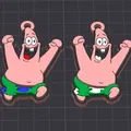 nhân vật hoạt hình -patrick bạn thân spongebob móc khóa / mặt dây chuyền - Thumbnail 1