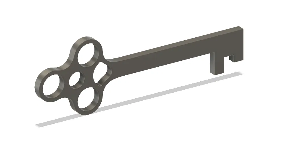 Chìa Khóa Xương 2 - Bản Thiết Kế CAD Độc Đáo - Image 1