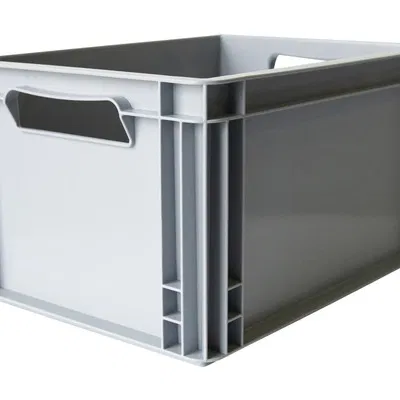 Tấm Che Hộp Eurobox / Normkiste Xám 770903PP, Chắn Bụi, Tay Cầm