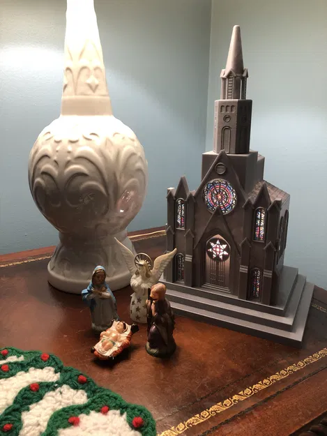 Nhà Thờ Giáng Sinh Mini Đèn Ngủ - Image 2