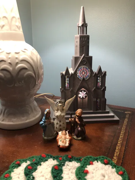 Nhà Thờ Giáng Sinh Mini Đèn Ngủ - Image 3