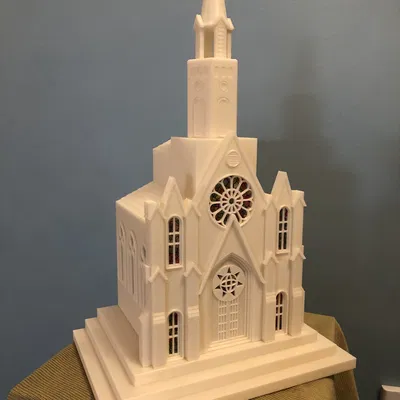 Nhà Thờ Giáng Sinh Mini Đèn Ngủ