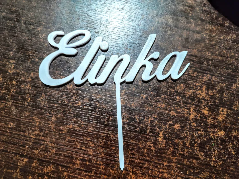 Chữ Cắm Bánh Kem Elinka - Image 1