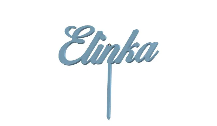 Chữ Cắm Bánh Kem Elinka - Image 2