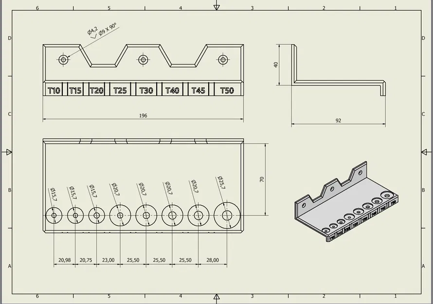 GIÁ TREO TƯỜNG CHO CHÌA KHÓA TORX & ALLEN - Image 5