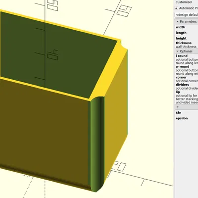 Khay chia ngăn hộp đựng đồ dạng tham số (Parametric organizer box inserts)