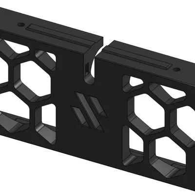 Tấm Chắn Sau Voron 2.4r2 300mm Họa Tiết Tổ Ong (Có Lỗ Luồn Dây)