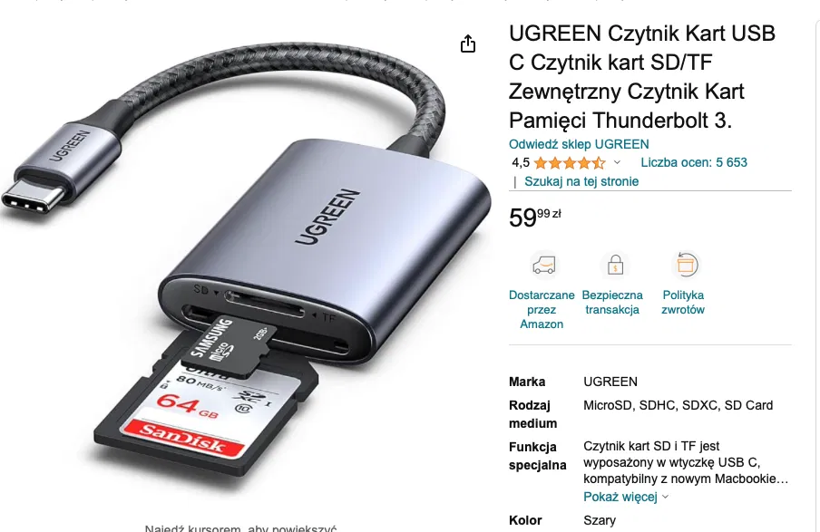 Đầu Đọc Thẻ Nhớ USB-C UGREEN iPhone 15 Pro Max Magsafe - Image 5