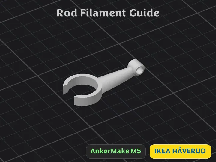 Dẫn dây tóc (IKEA HÅVERUD) cho thanh tròn (dành cho AnkerMake M5) - Image 1