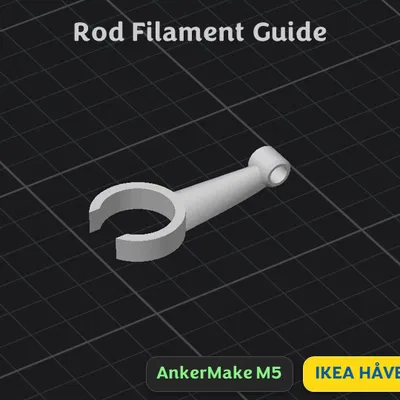 Dẫn dây tóc (IKEA HÅVERUD) cho thanh tròn (dành cho AnkerMake M5)