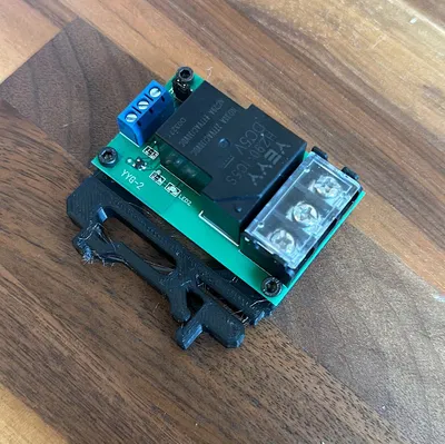 Pát gắn relay 230V lên thanh DIN rail