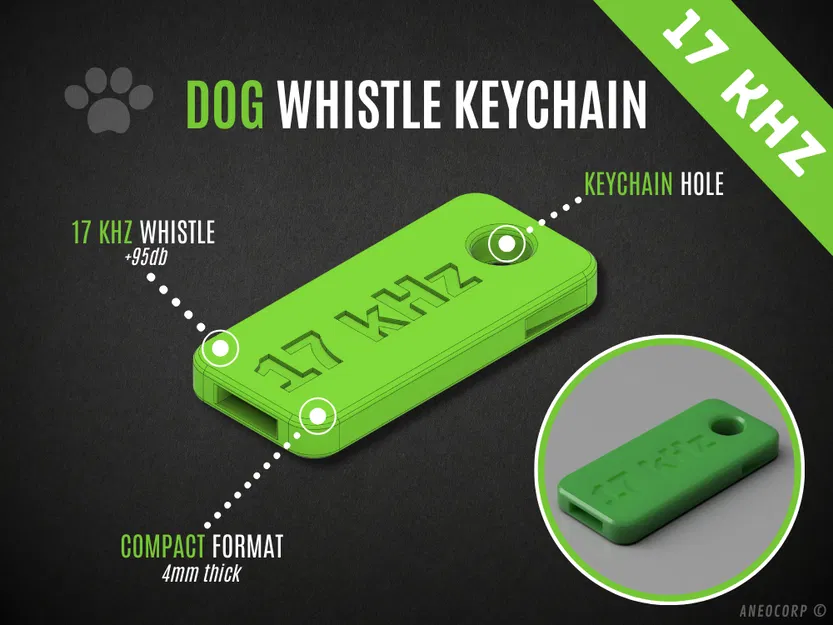 Móc Khóa Còi Dog Whistle - 17kHz - Image 1