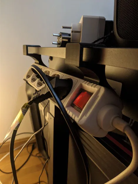 Giá Đỡ Ổ Cắm Điện - Quản Lý Dây Cho Bàn Đứng (Độ Dày Khác) - Image 1