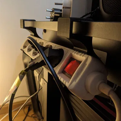 Giá Đỡ Ổ Cắm Điện - Quản Lý Dây Cho Bàn Đứng (Độ Dày Khác)