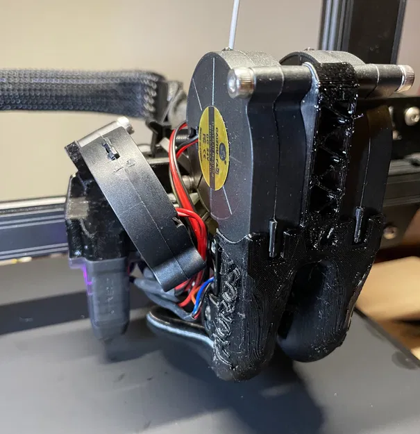 Giá đỡ quạt Sprite Extruder gia cố, bù trừ 0 Y và quạt 5015 - Image 7