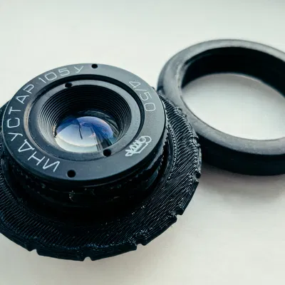 Adapter Industar-105U 4/50 cho Canon EF