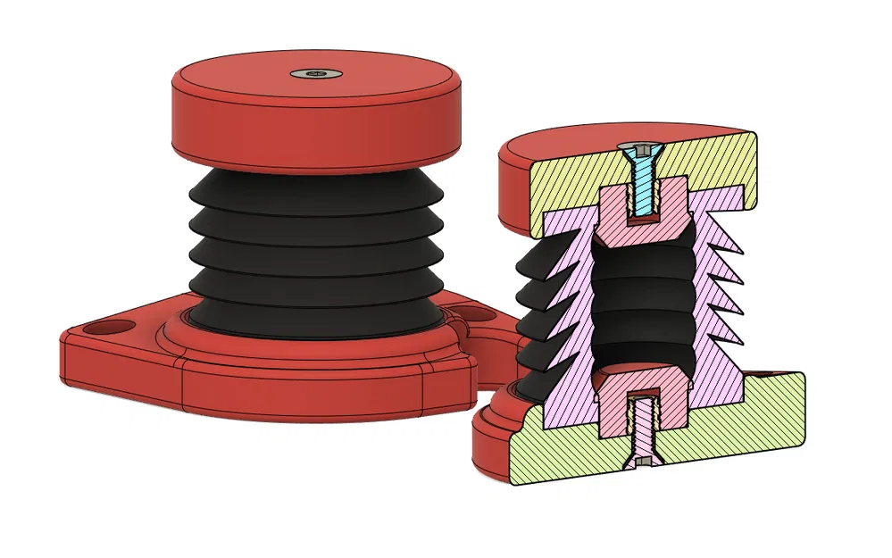Voron 2.4 adapter cho chân chống rung bambulab - Image 1