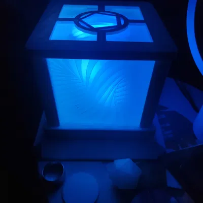 Đèn ngủ dạng bảng với các tấm panel cắt laser tùy chỉnh