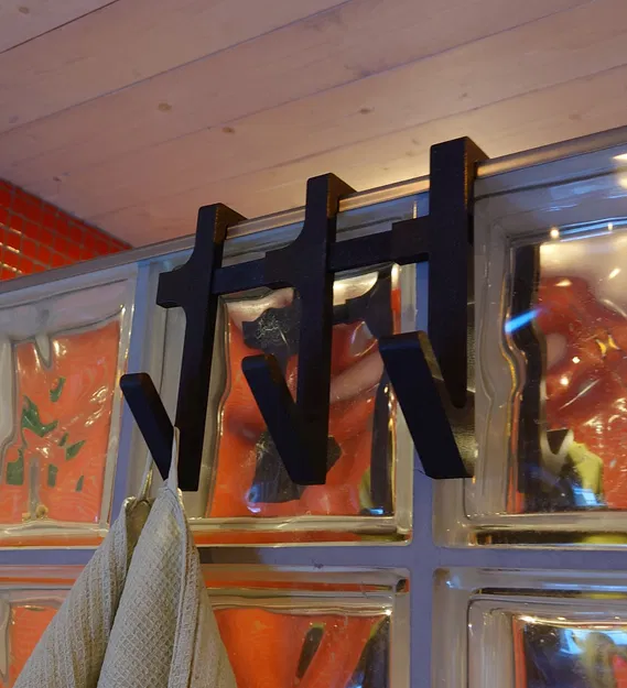 Móc Treo Kệ Tường Khối Kính Phòng Tắm - Image 2