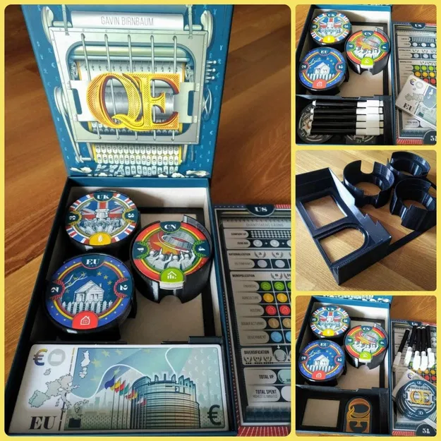 Bộ Sắp Xếp "QE Organizer" Cho Boardgame Q.E. - Image 1