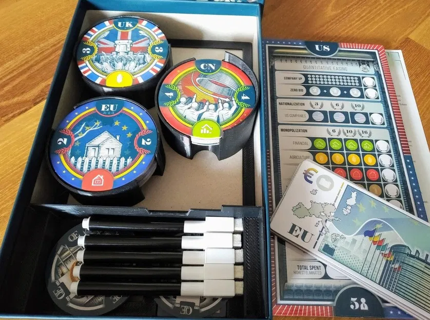 Bộ Sắp Xếp "QE Organizer" Cho Boardgame Q.E. - Image 6